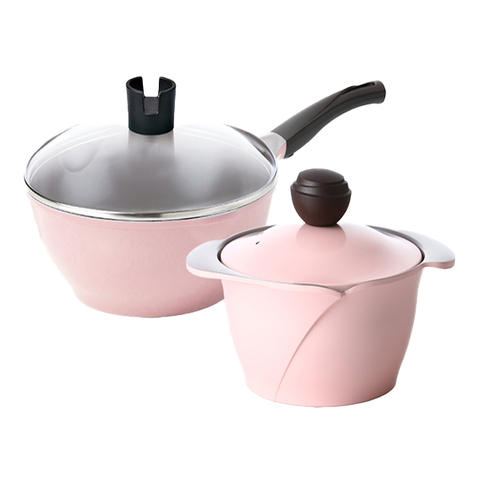 Chef Topf 薔薇系列不沾湯鍋2件組18公分+ 22公分