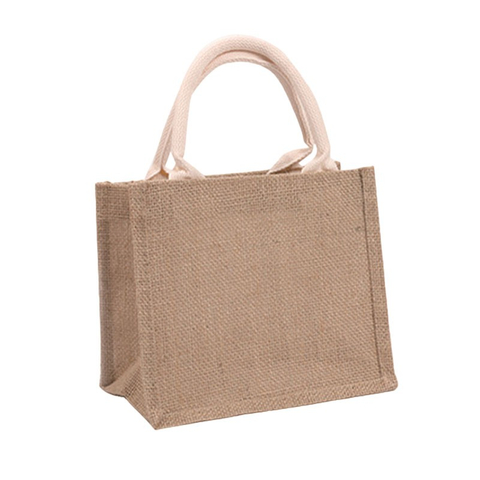 黃麻拼接袋 麻布手提袋